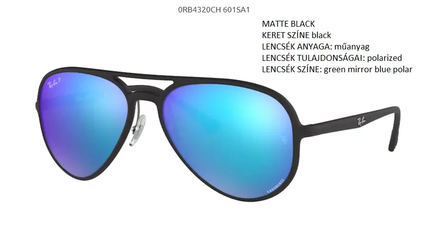 RAY-BAN RB4320CH 601SA1 POLARIZÁLT NAPSZEMÜVEG