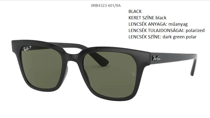 RAY-BAN RB4323 601/9A POLARIZÁLT NAPSZEMÜVEG