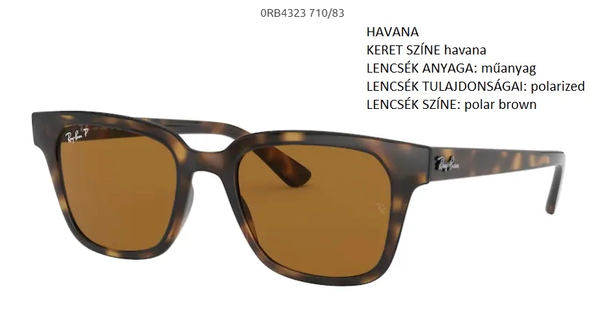 RAY-BAN RB4323 710/83 POLARIZÁLT NAPSZEMÜVEG