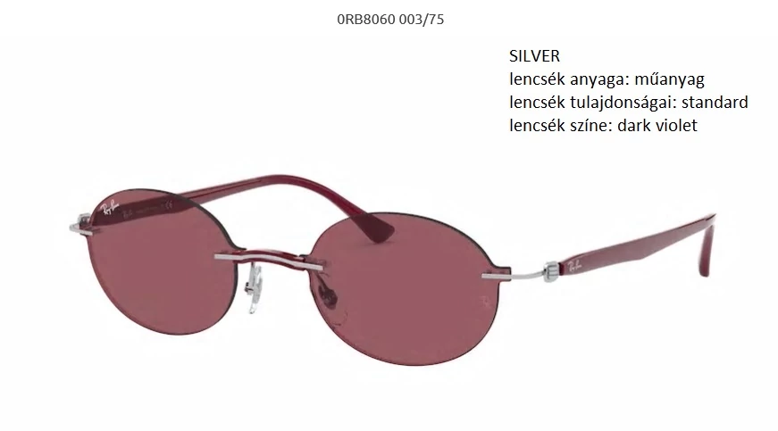 RAY-BAN RB8060 003/75  NAPSZEMÜVEG