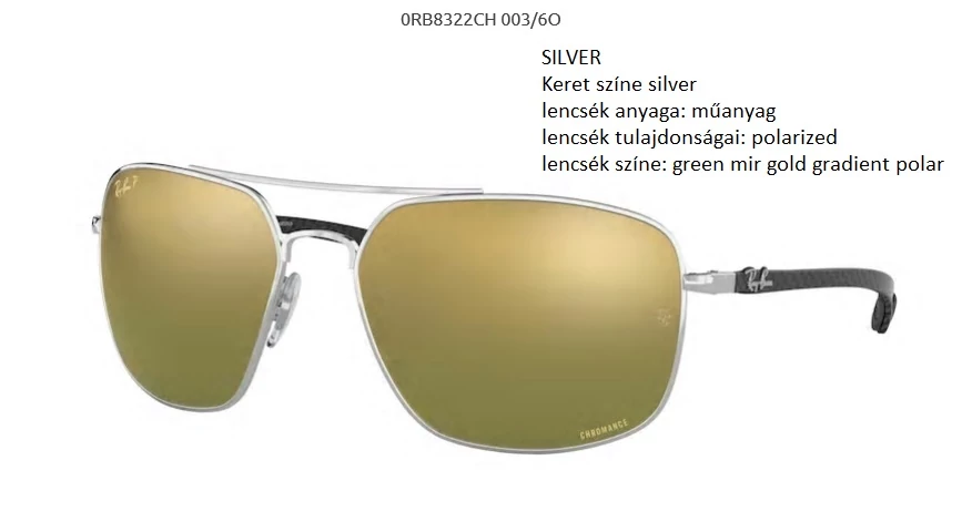 RAY-BAN RB8322CH 003/6O POLARIZÁLT  NAPSZEMÜVEG
